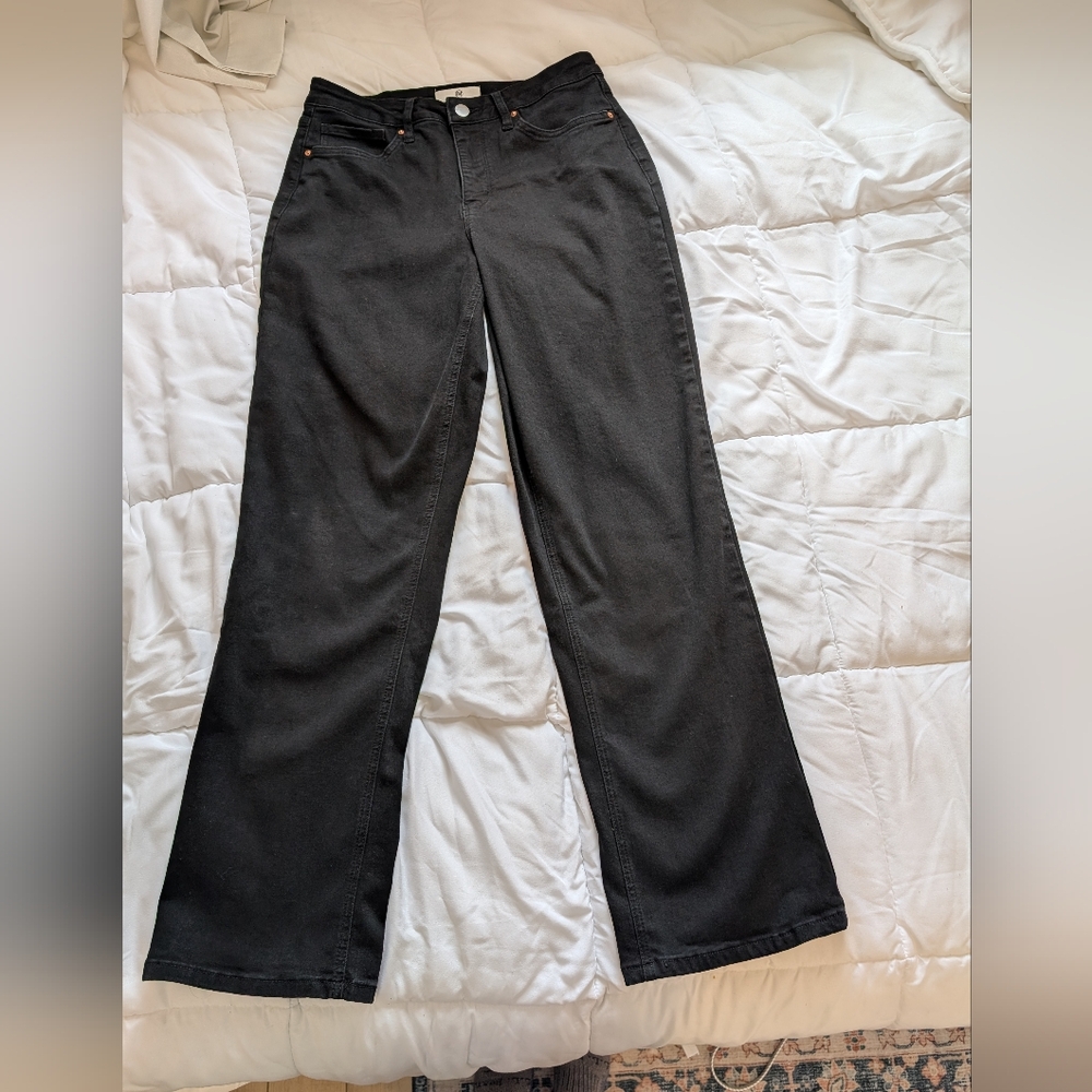 RFM Los Angeles Black Wide-Leg Jeans Size 29 / 9 Inseam 30 To 31